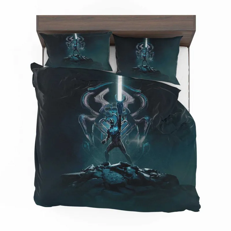 Alternative view of Blue Beetle Chronicles The Metropolis Menace Bedding Set - Custom Bedding Set