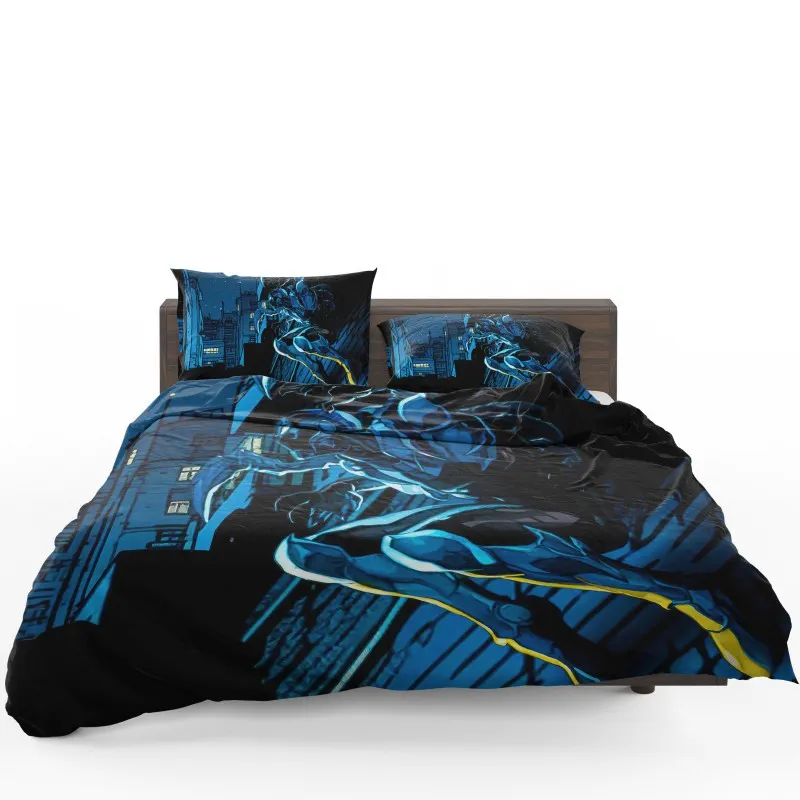 Blue Beetle Guardian Of The City Bedding Set - Custom Bedding Set