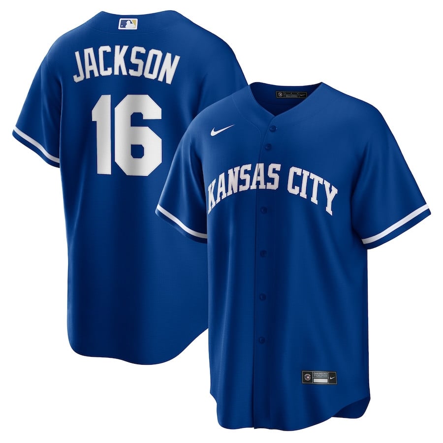 Bo Jackson 16 Kansas City Royals Cooperstown Collection Alternate Jersey - Royal 