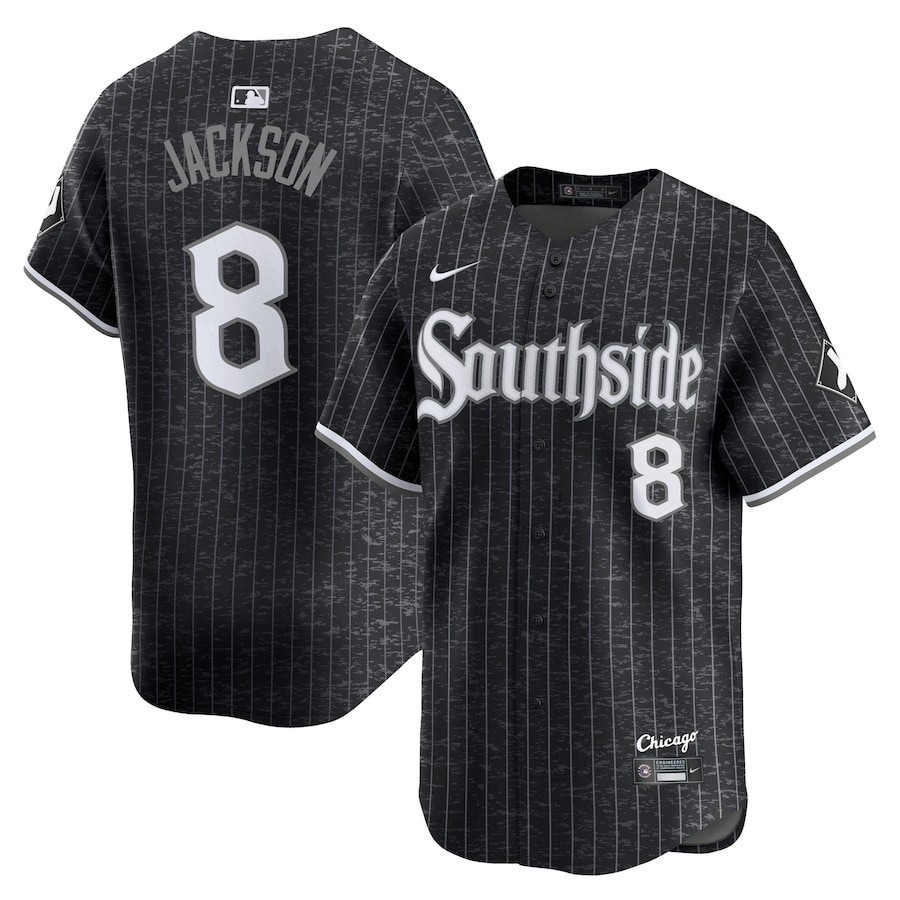 Bo Jackson 8 Chicago White Sox City Connect Retired Men Jersey - Black