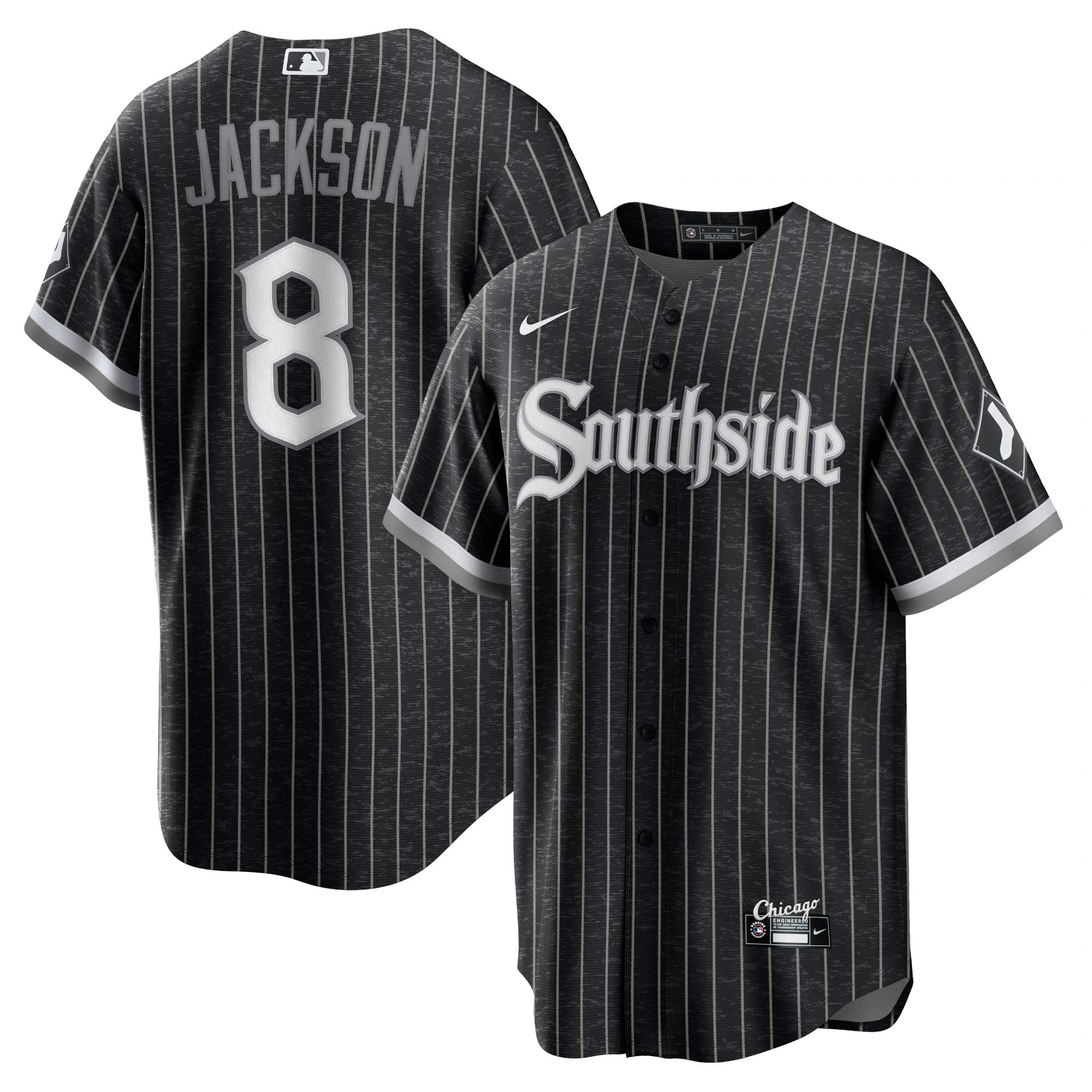Bo Jackson Chicago White Sox City Connect Replica Player Jersey - Black