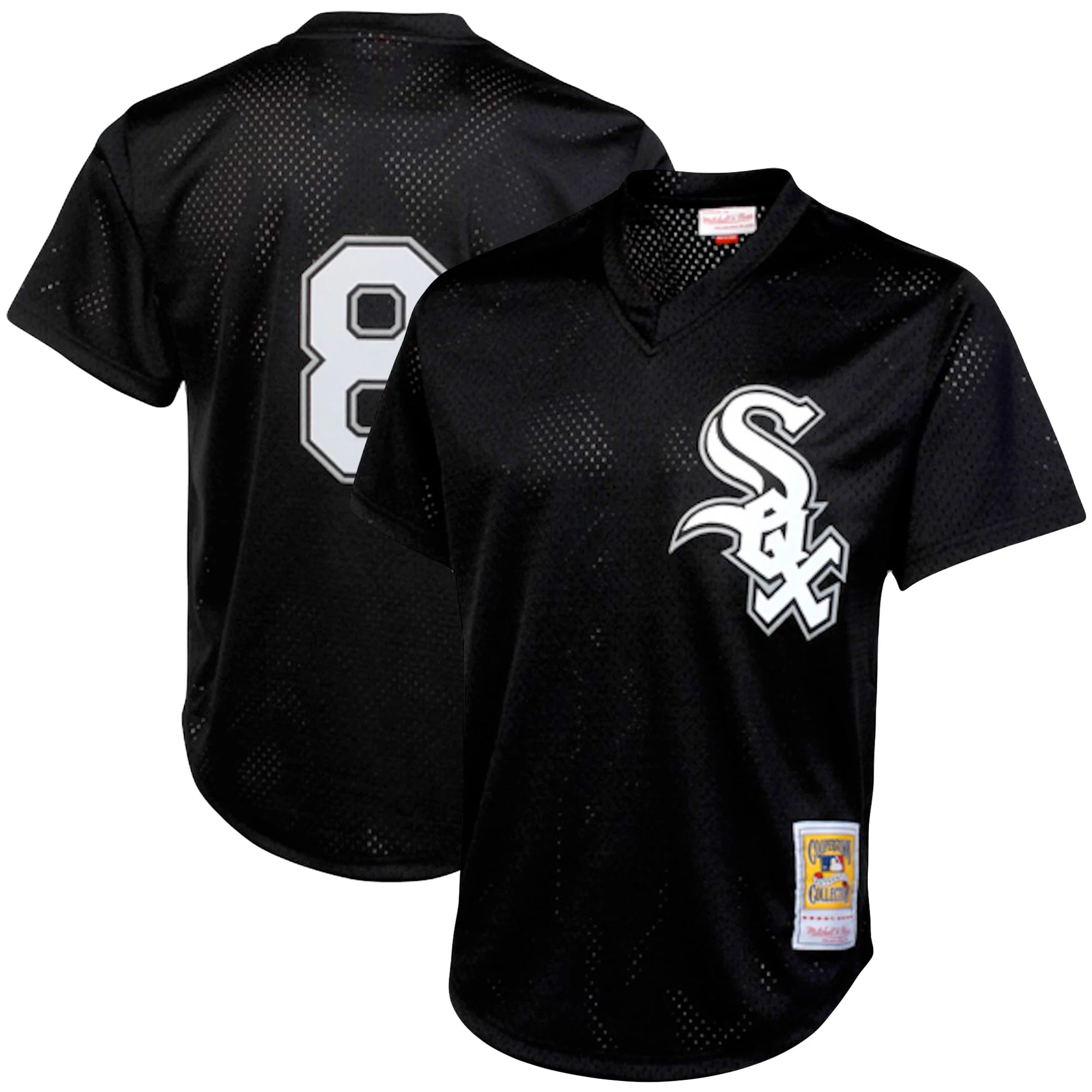Bo Jackson Chicago White Sox Mitchell & Ness Cooperstown Collection Big & Tall Mesh Batting Practice Jersey – Black