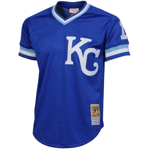 Alternative view of Bo Jackson Kansas City Royals Mitchell & Ness 1989 Authentic Cooperstown Collection Batting Mesh Practice Jersey – Royal