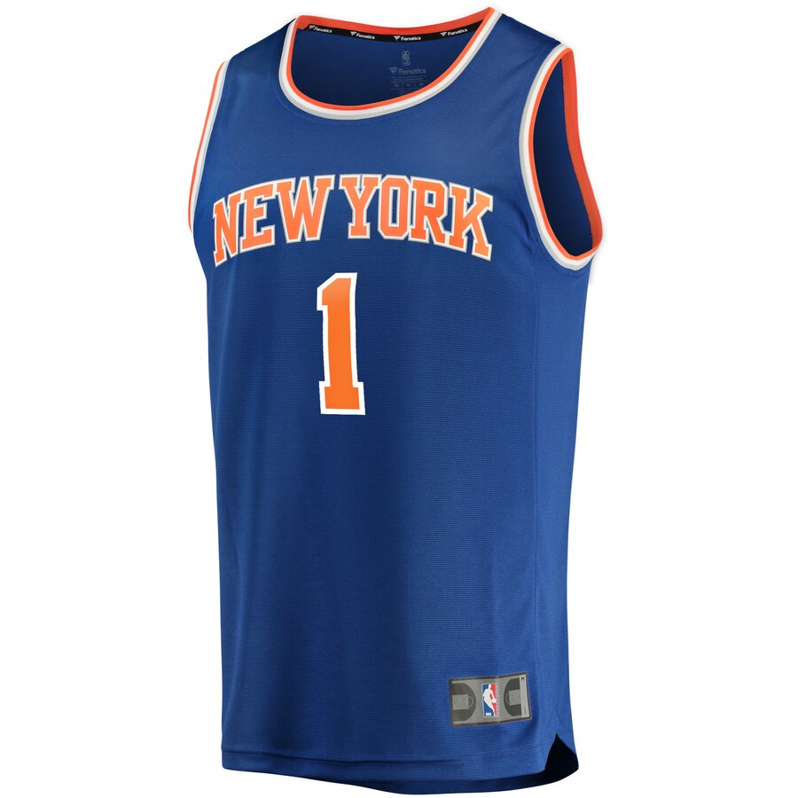Alternative view of Bobby Portis New York Knicks Fanatics Branded Youth Fast Break Replica Jersey - Icon Edition - Blue