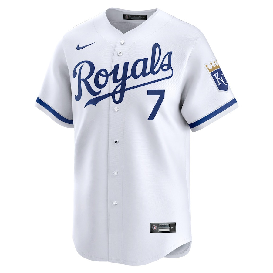 Alternative view of Bobby Witt Jr. 7 Kansas City Royals Home Limited Player Men Jersey - White 