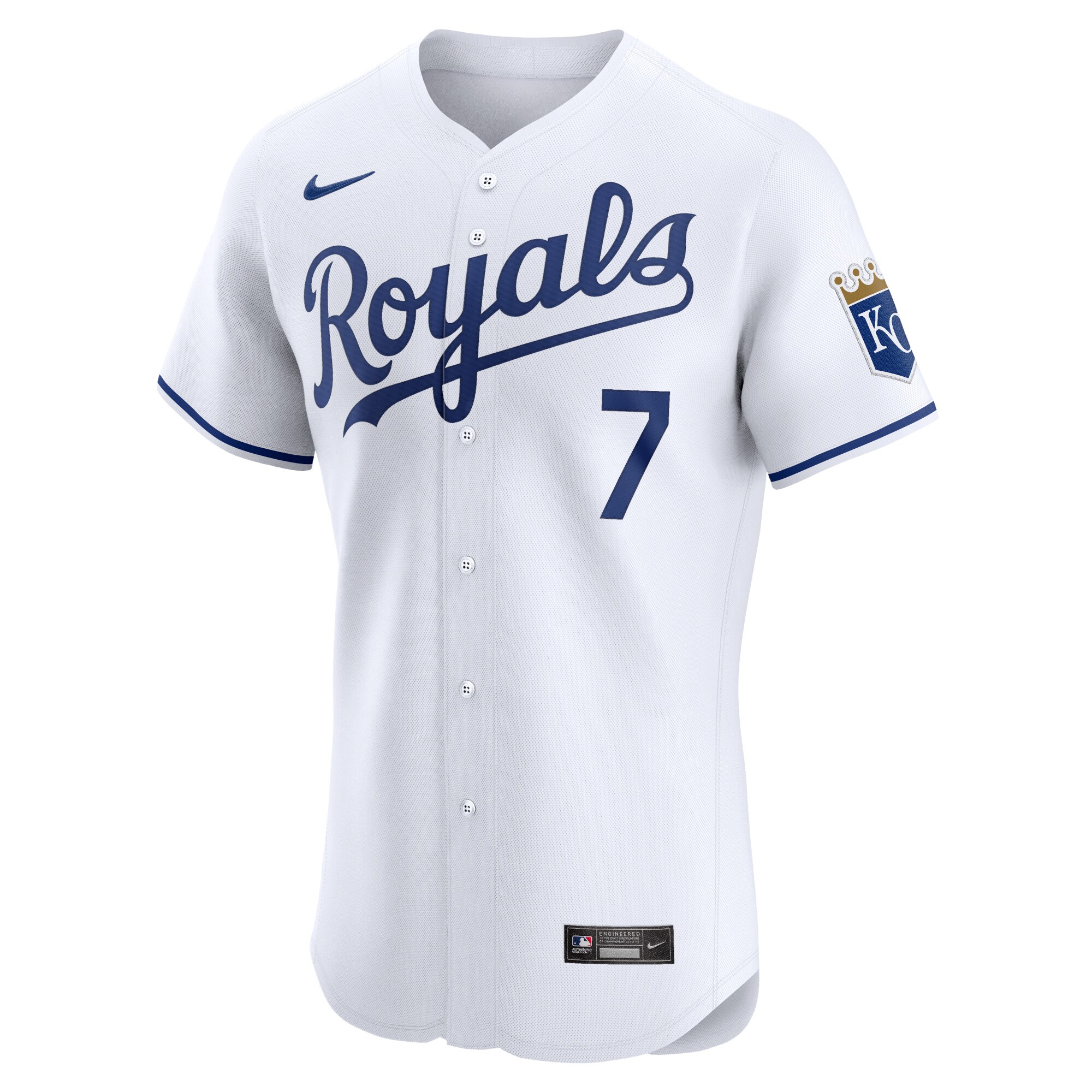 Alternative view of Bobby Witt Jr. Kansas City Royals Home Elite Player Jersey - White