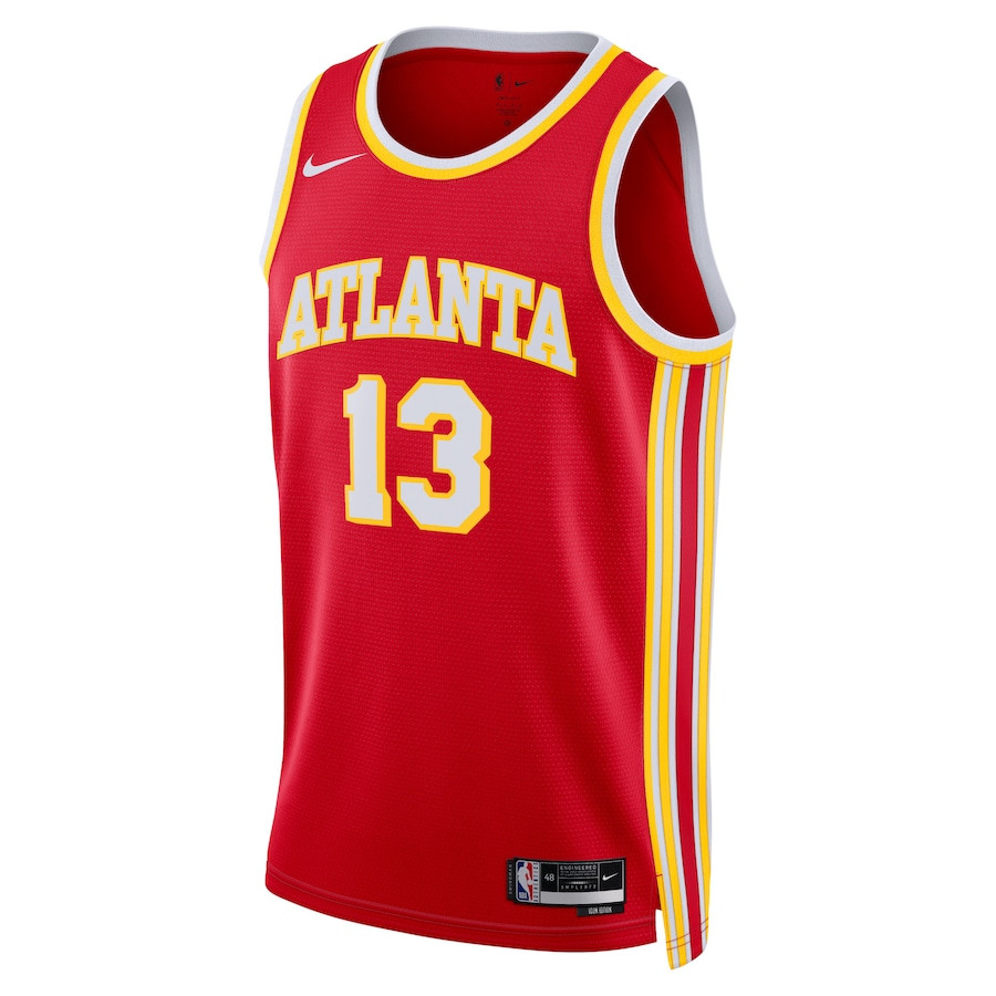 Alternative view of Bogdan Bogdanović 13 Atlanta Hawks Unisex Swingman Jersey - Icon Edition - Red - JS452 