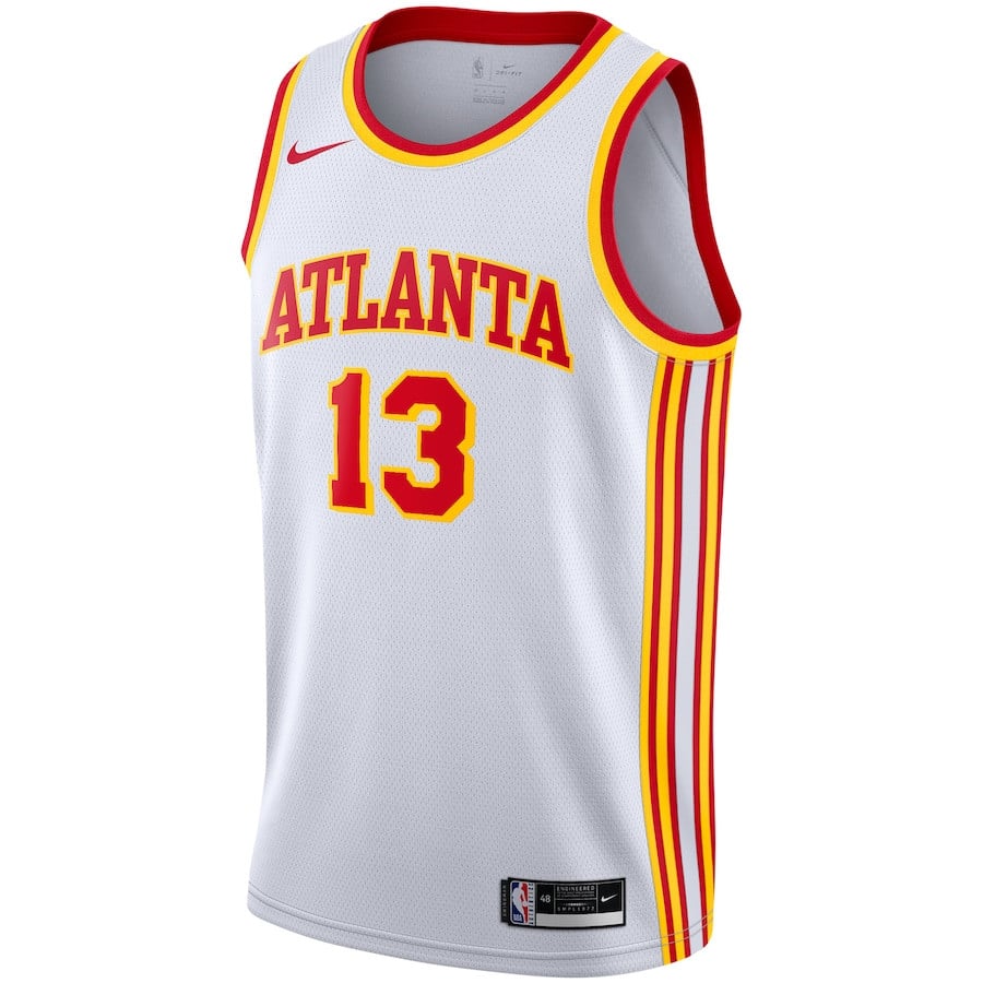 Alternative view of Bogdan Bogdanovic 13 Atlanta Hawks Unisex Swingman Jersey - Association Edition - White - JS131 