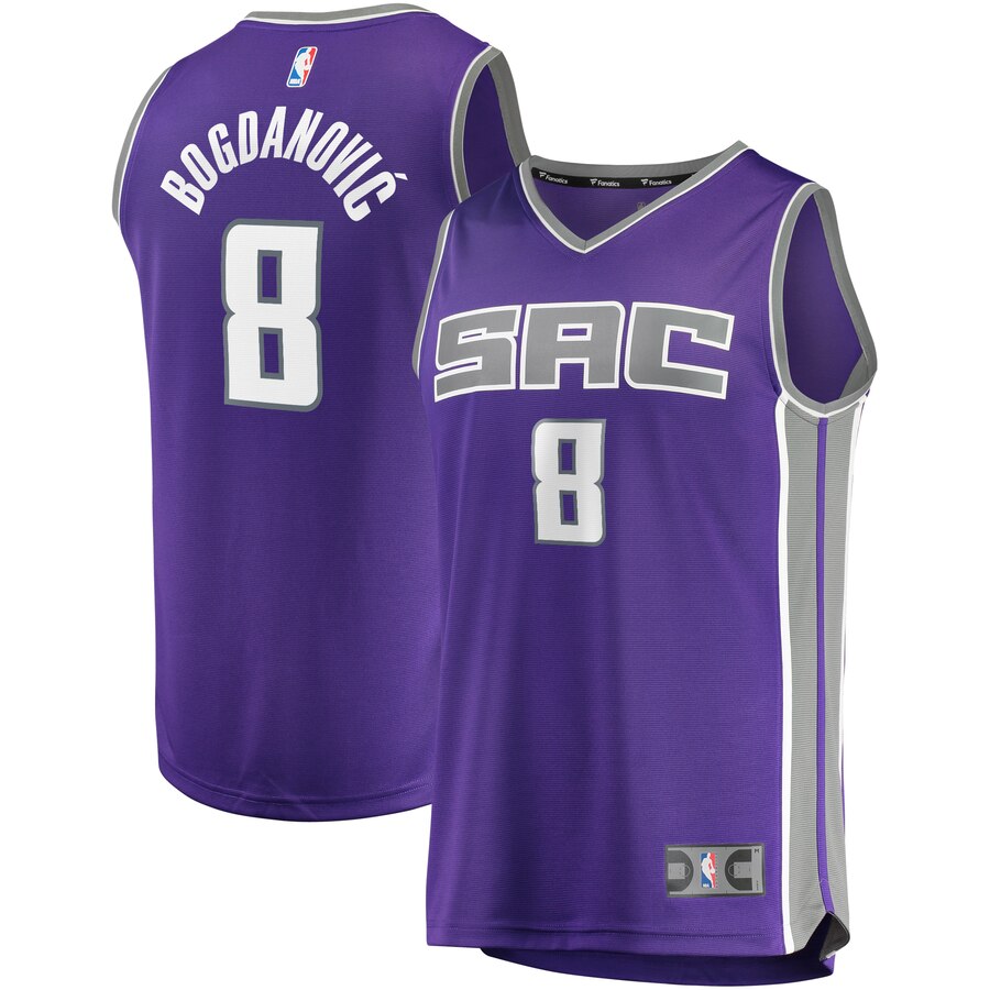 Bogdan Bogdanovic Sacramento Kings Fanatics Branded Fast Break Road Replica Player Jersey - Purple
