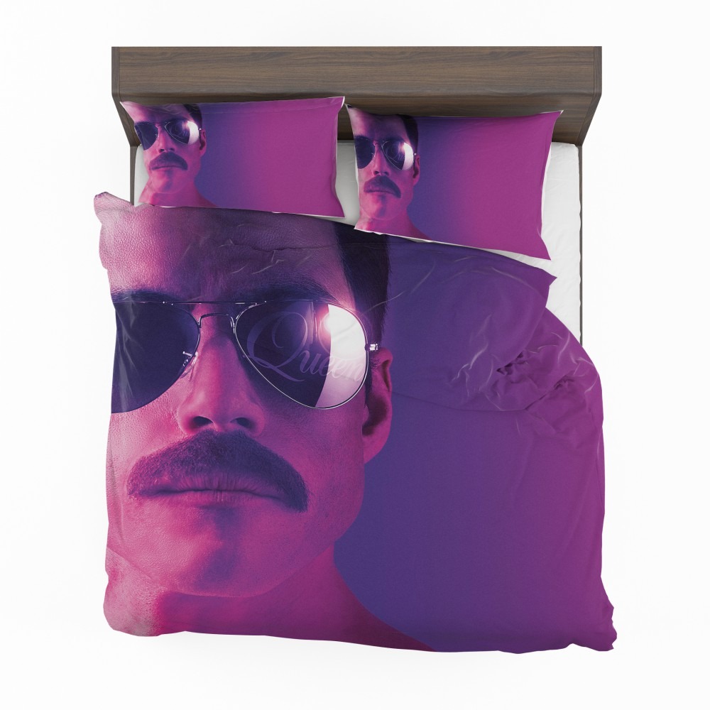 Alternative view of Bohemian Rhapsody Movie Freddie Mercury Queen Rami Malek Bedding Set - Custom Bedding Set