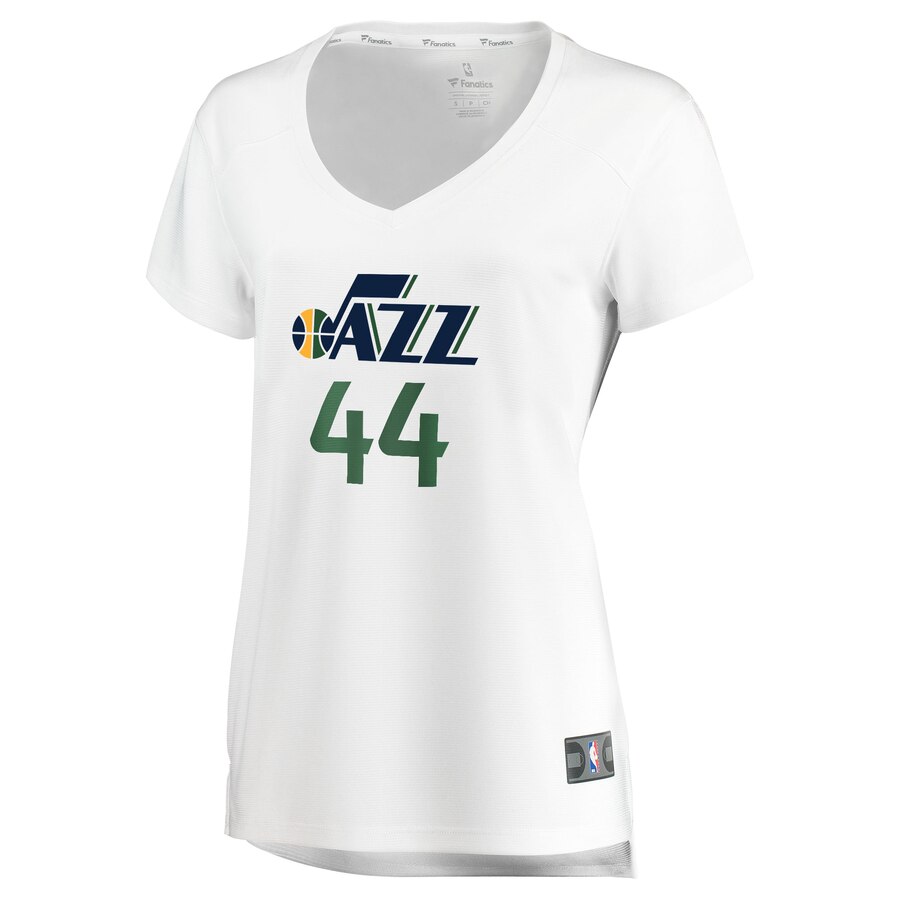 Alternative view of Bojan Bogdanovic Utah Jazz Fanatics Branded Women's Fast Break Replica Jersey White - Icon Edition