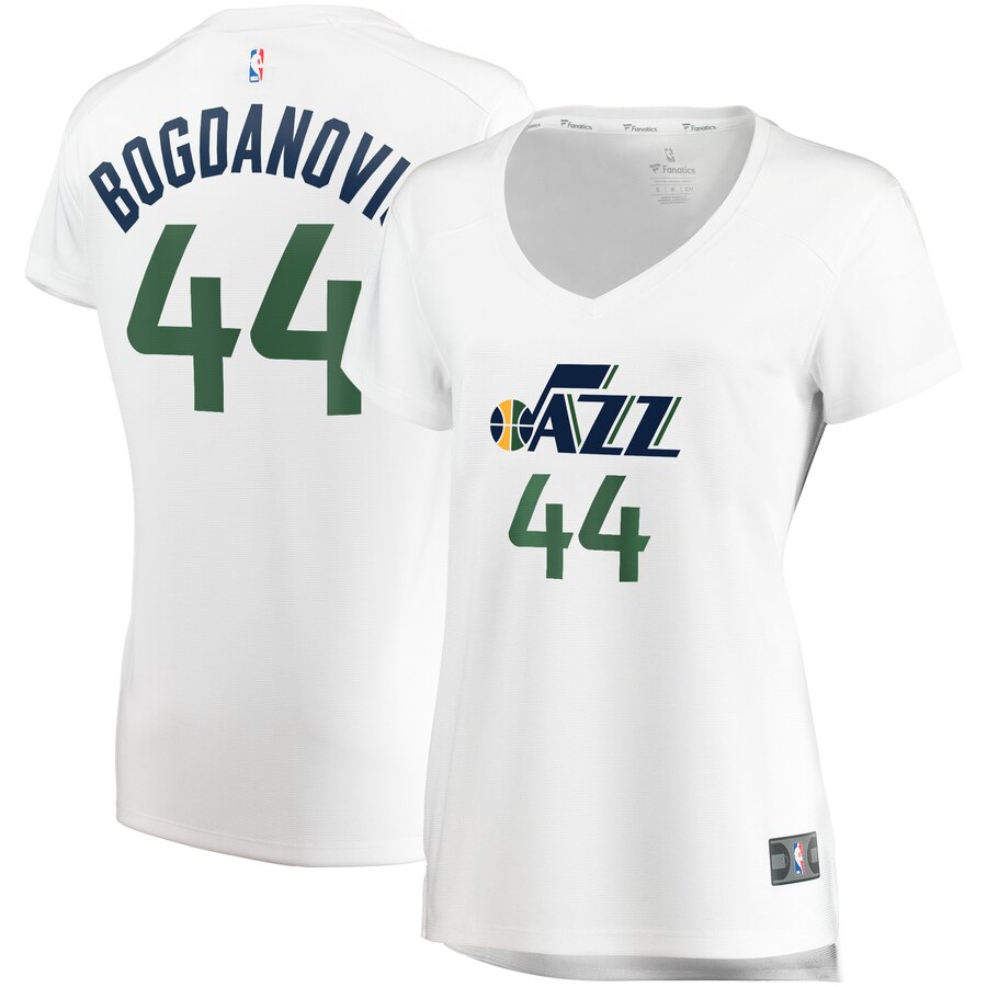 Bojan Bogdanovic Utah Jazz Fanatics Branded Women's Fast Break Replica Jersey White - Icon Edition