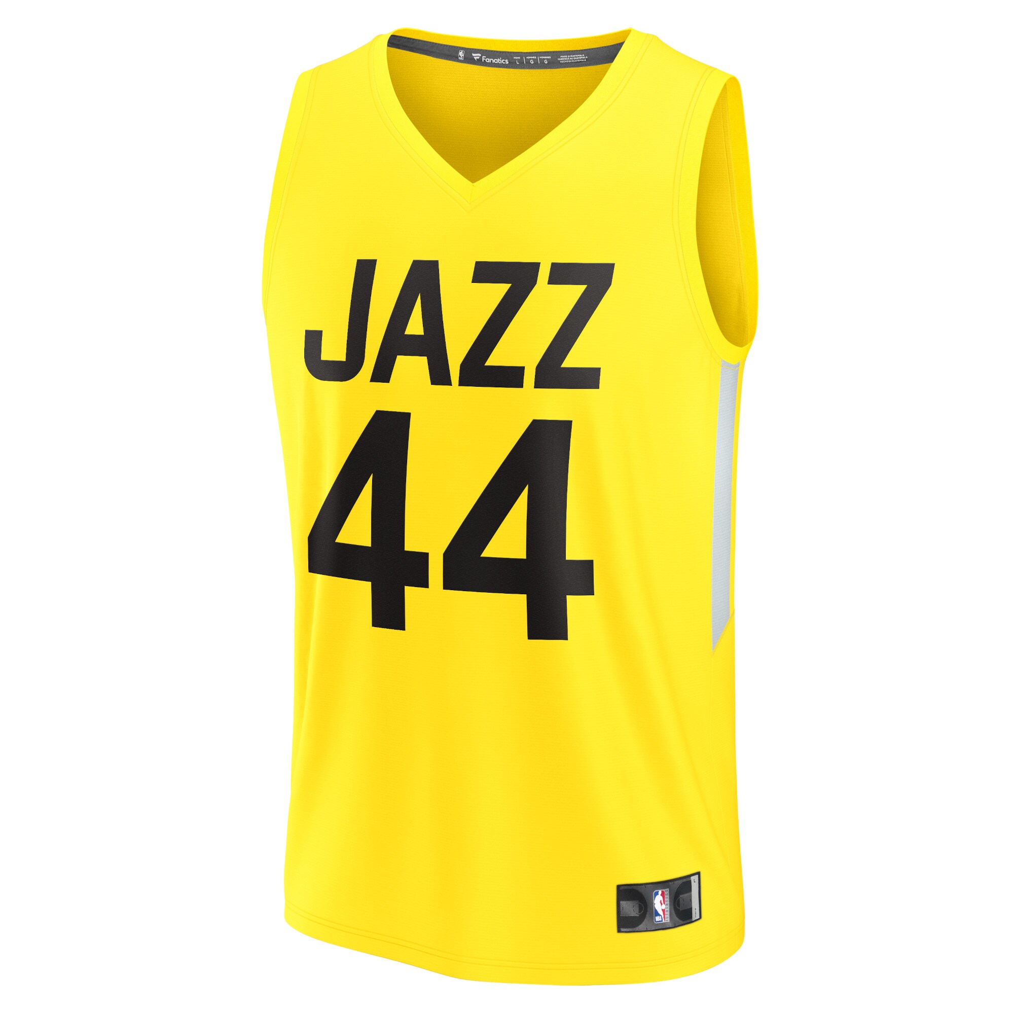 Alternative view of Bojan Bogdanovic Utah Jazz Fanatics Fast Break Replica Jersey - Icon Edition - Yellow