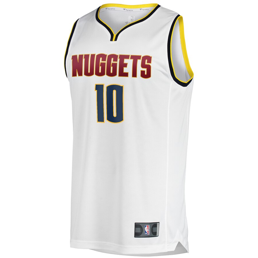 Alternative view of Bol Bol Denver Nuggets Fanatics Branded Youth Fast Break Replica Jersey White - Association Edition