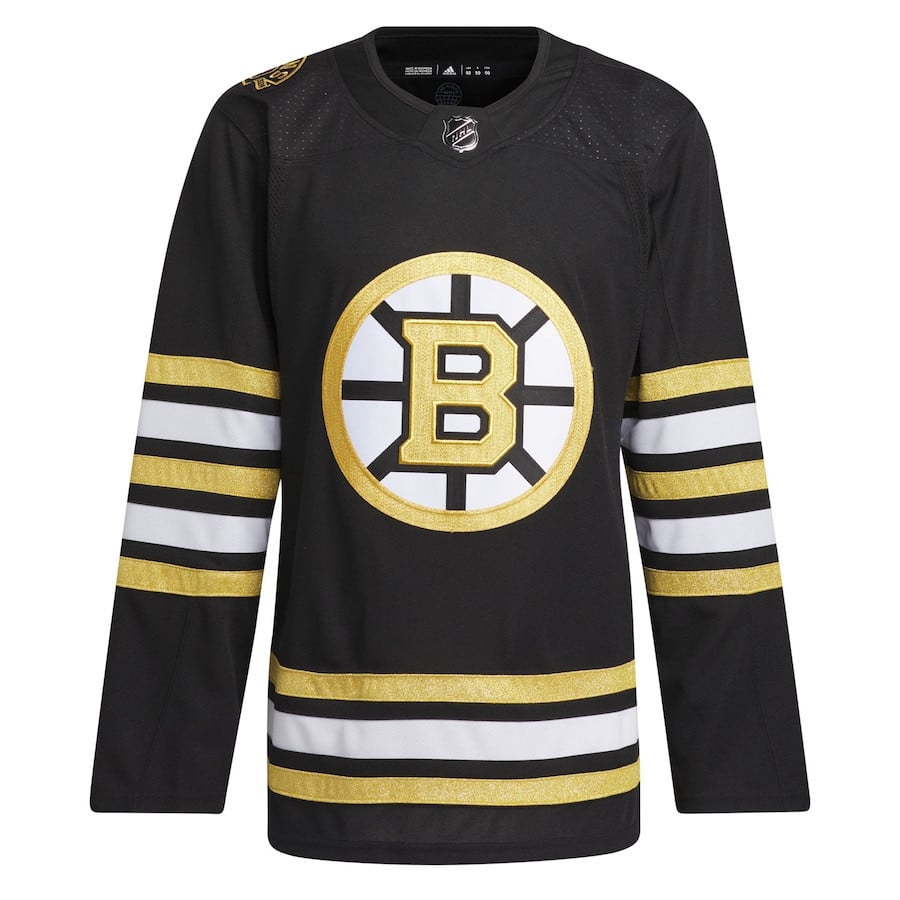 Alternative view of Boston Bruins 100th Anniversary Primegreen Jersey - Men, Black - JS934 