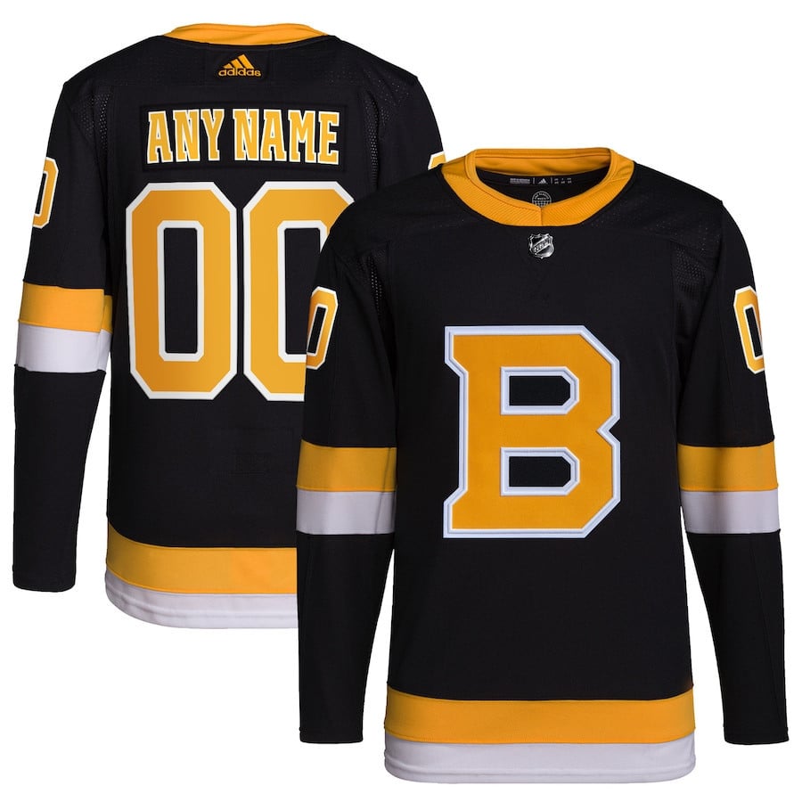 Boston Bruins Alternate Primegreen Custom Jersey - Men, Black - JS331 