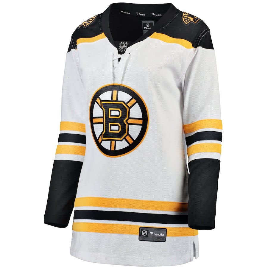 Alternative view of Boston Bruins Away Breakaway Jersey - Women, White - JS834 