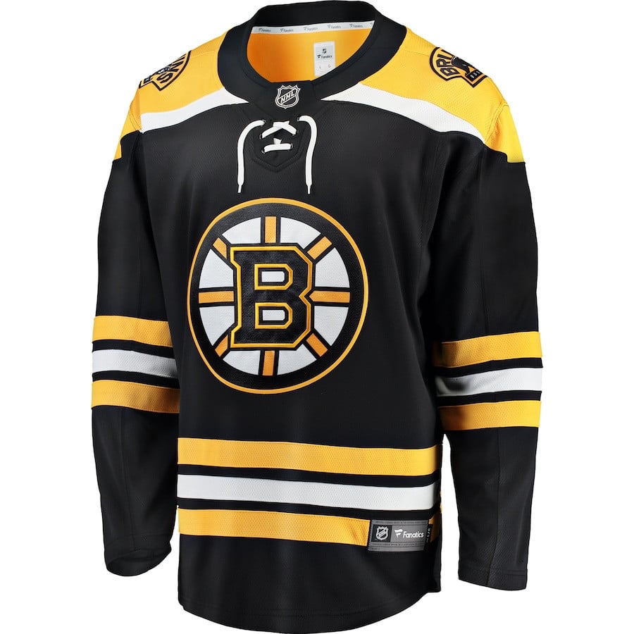 Alternative view of Boston Bruins Breakaway Away Jersey - Men, Black - JS369 