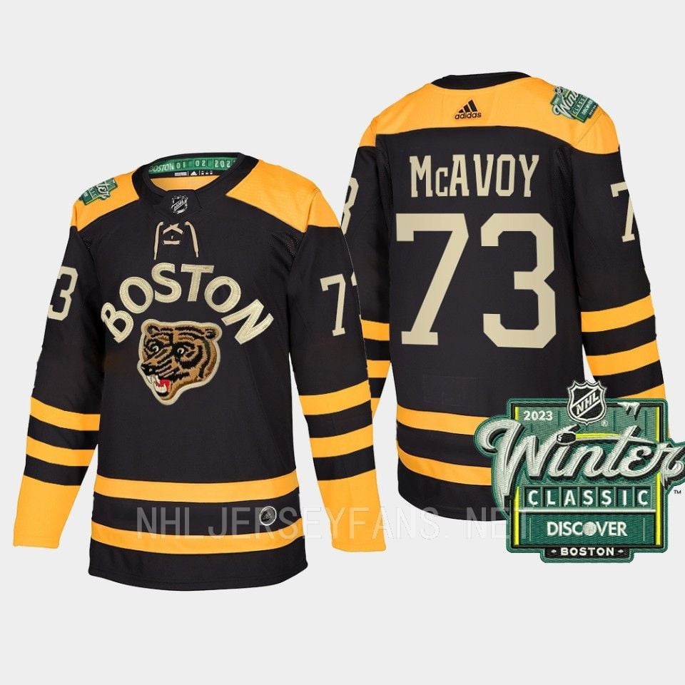 Boston Bruins Charlie McAvoy 73 2023 Winter Classic Black Jersey - JS283 