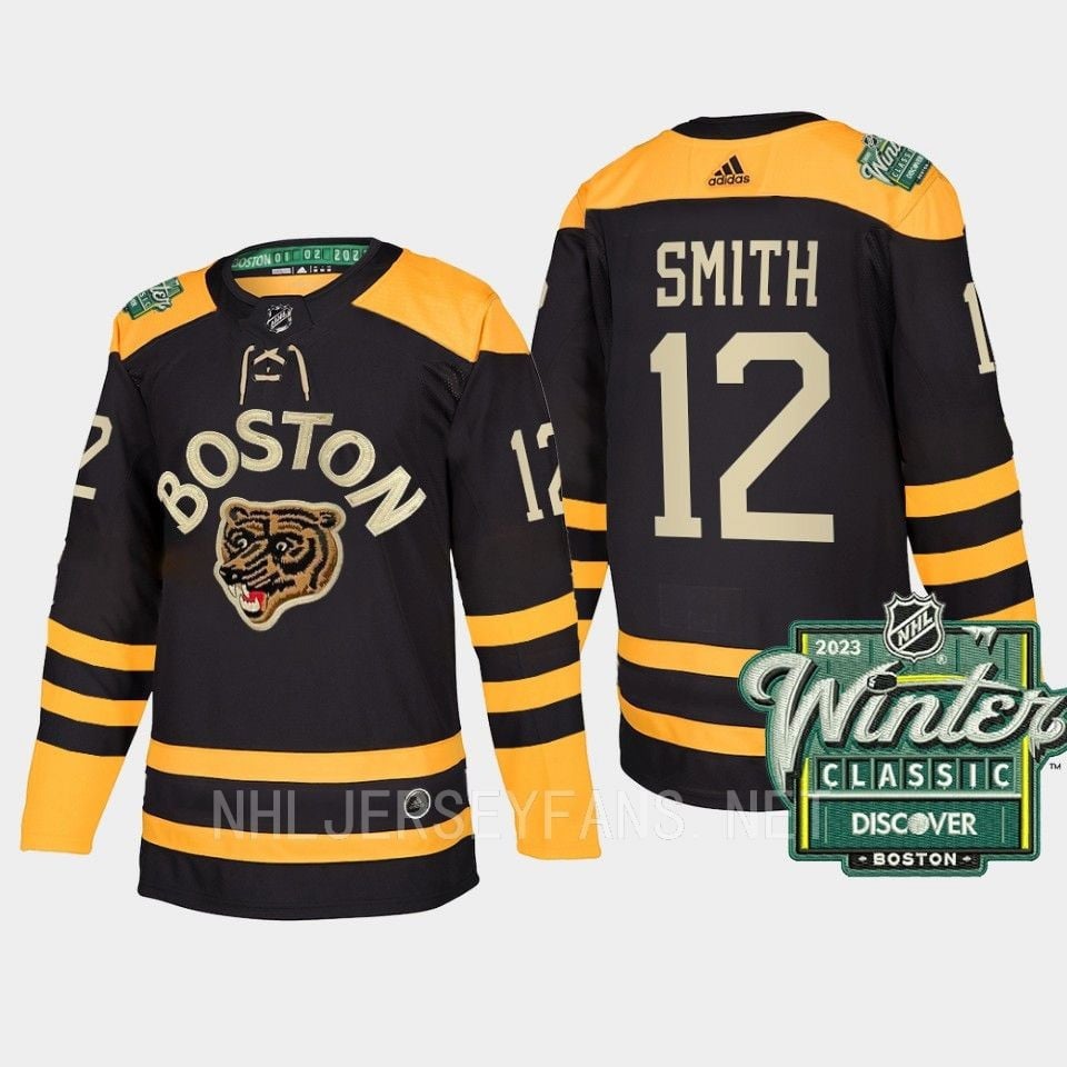 Boston Bruins Craig Smith 12 2023 Winter Classic Black Jersey - JS696 