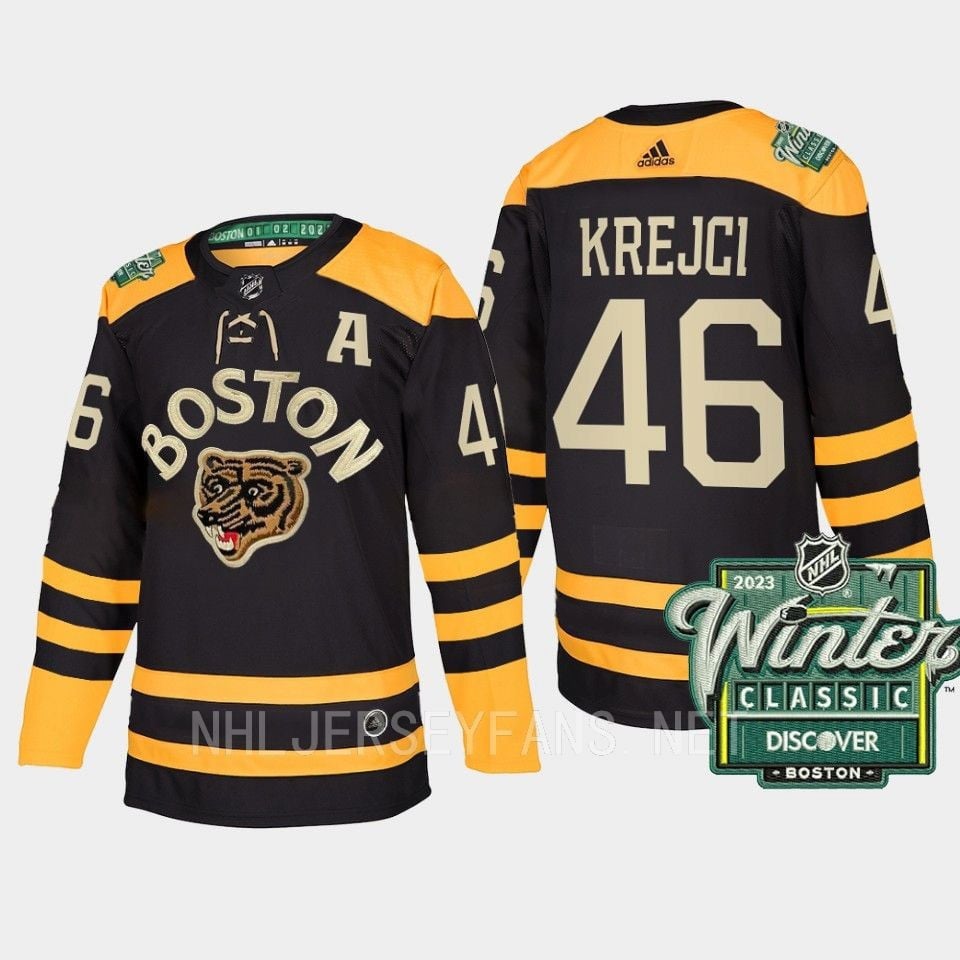 Boston Bruins David Krejci 46 2023 Winter Classic Black Jersey - JS573 