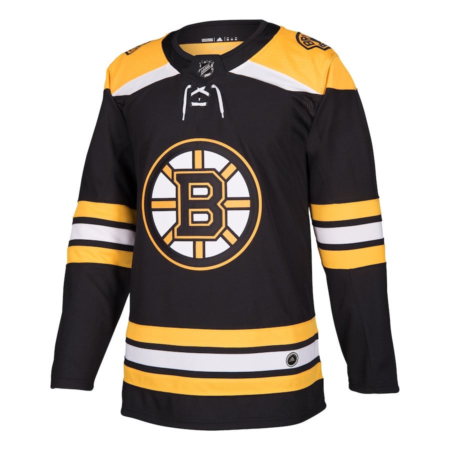 Alternative view of Boston Bruins Home Blank Jersey - Men, Black - JS200 