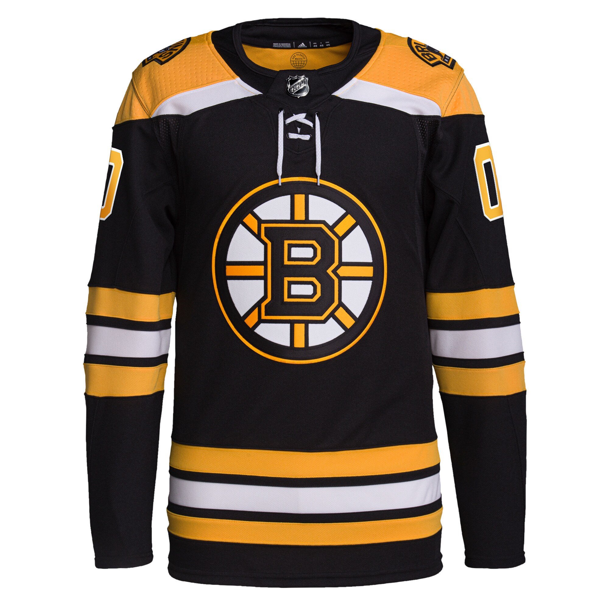 Alternative view of Boston Bruins Home Primegreen Custom Jersey - Men, Black - JS945 