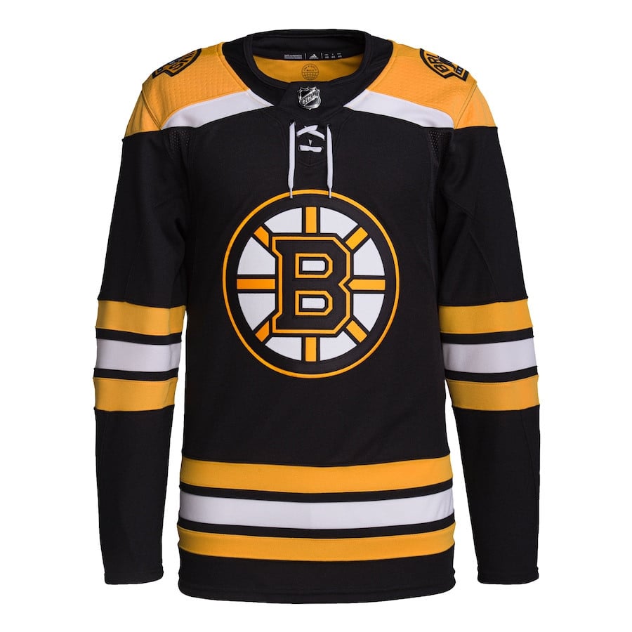 Alternative view of Boston Bruins Home Primegreen Jersey - Men, Black - JS430 