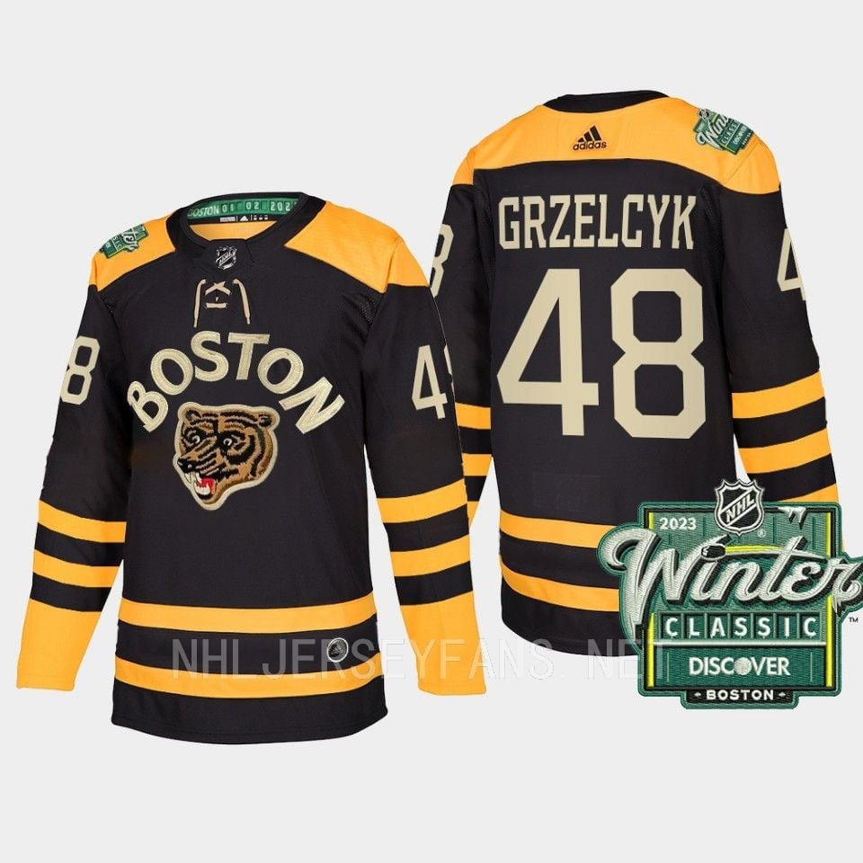 Boston Bruins Matt Grzelcyk 48 2023 Winter Classic Black Jersey - JS172 