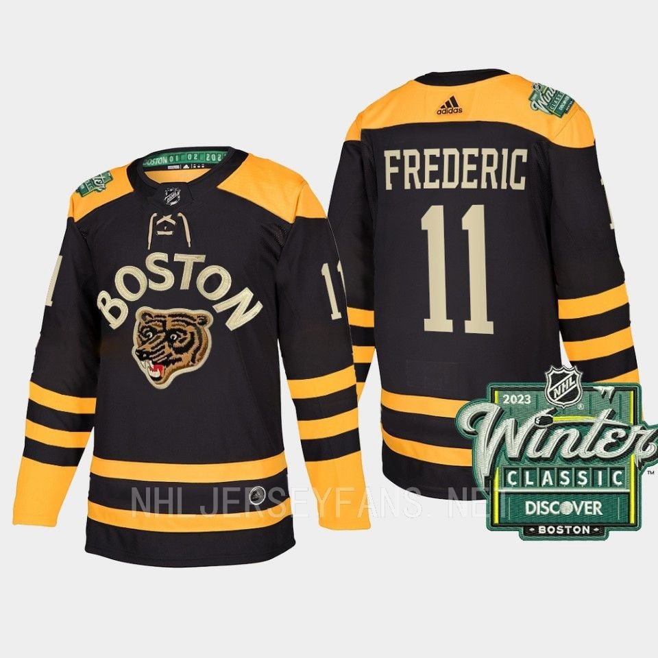Boston Bruins Trent Frederic 11 2023 Winter Classic Black Jersey - JS208 