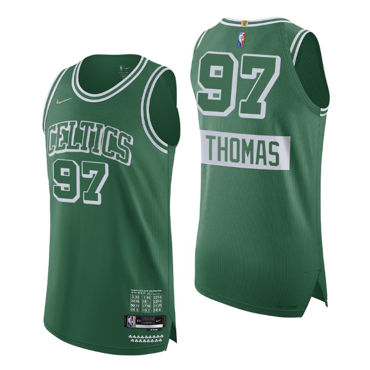 Boston Celtics 2021-22 Nba 75th Brodric Thomas Authentic Jersey City