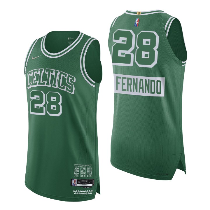 Boston Celtics 2021-22 Nba 75th Bruno Fernando Authentic Jersey City