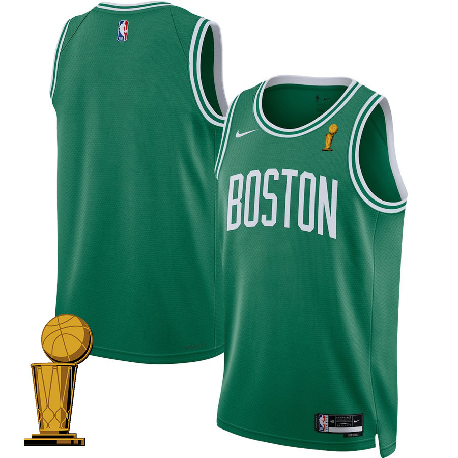 Boston Celtics 2024 FINALS CHAMPIONS Jersey - Icon Edition - Kelly Green - JS273