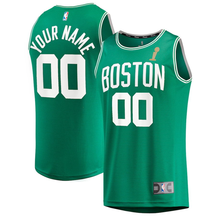 Boston Celtics 2024 FINALS CHAMPIONS Jersey Customized - Kelly Green - Icon Edition - JS765