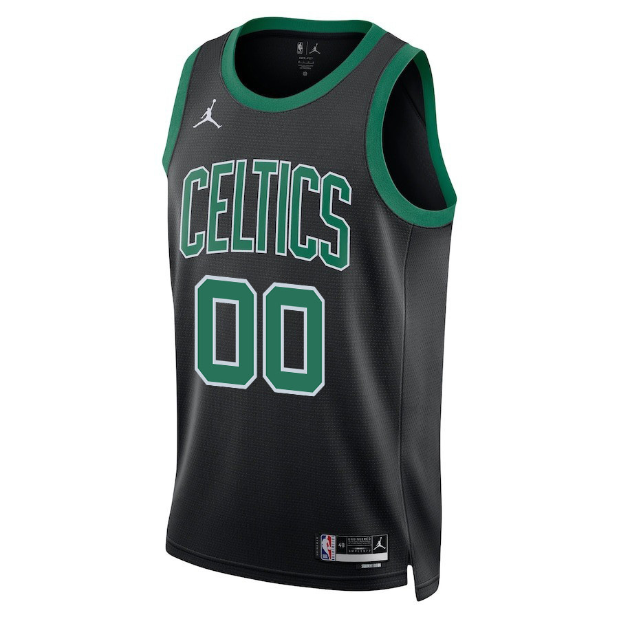 Alternative view of Boston Celtics 2024 FINALS CHAMPIONS Swingman Jersey Customized - Statement Edition - Black - JS286
