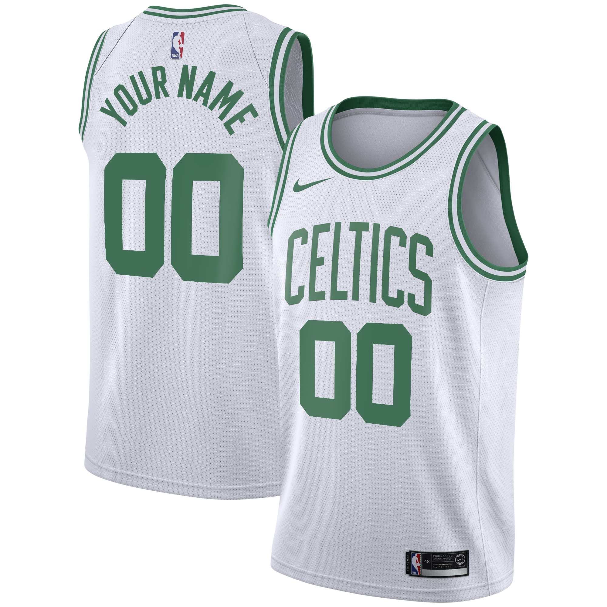 Boston Celtics Association Swingman Jersey - Custom - Youth - JS167