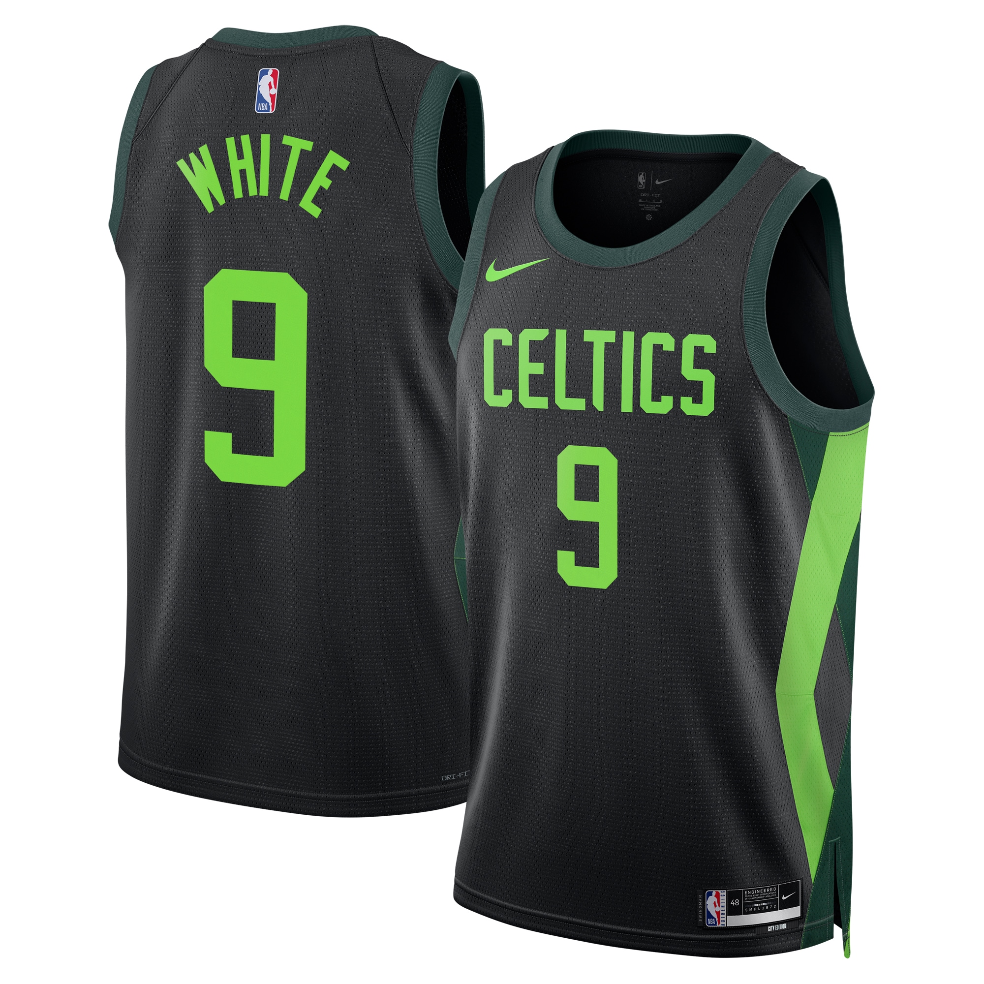 Boston Celtics City Edition Swingman Jersey 2024 - Black - Derrick White - Unisex - JS547
