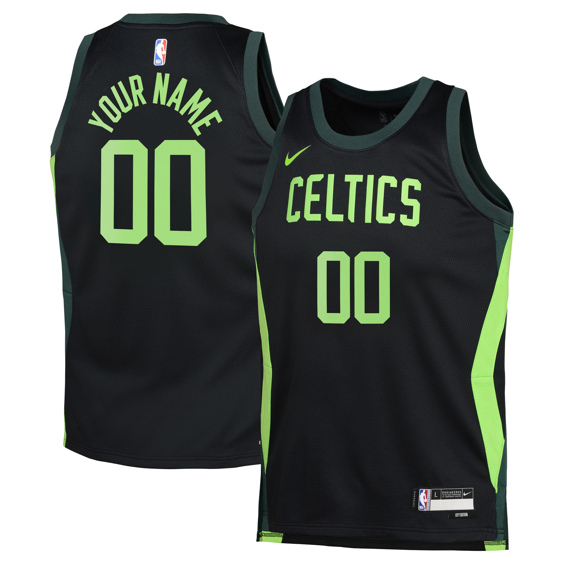Boston Celtics City Edition Swingman Jersey 2024 - Custom - Youth - JS855