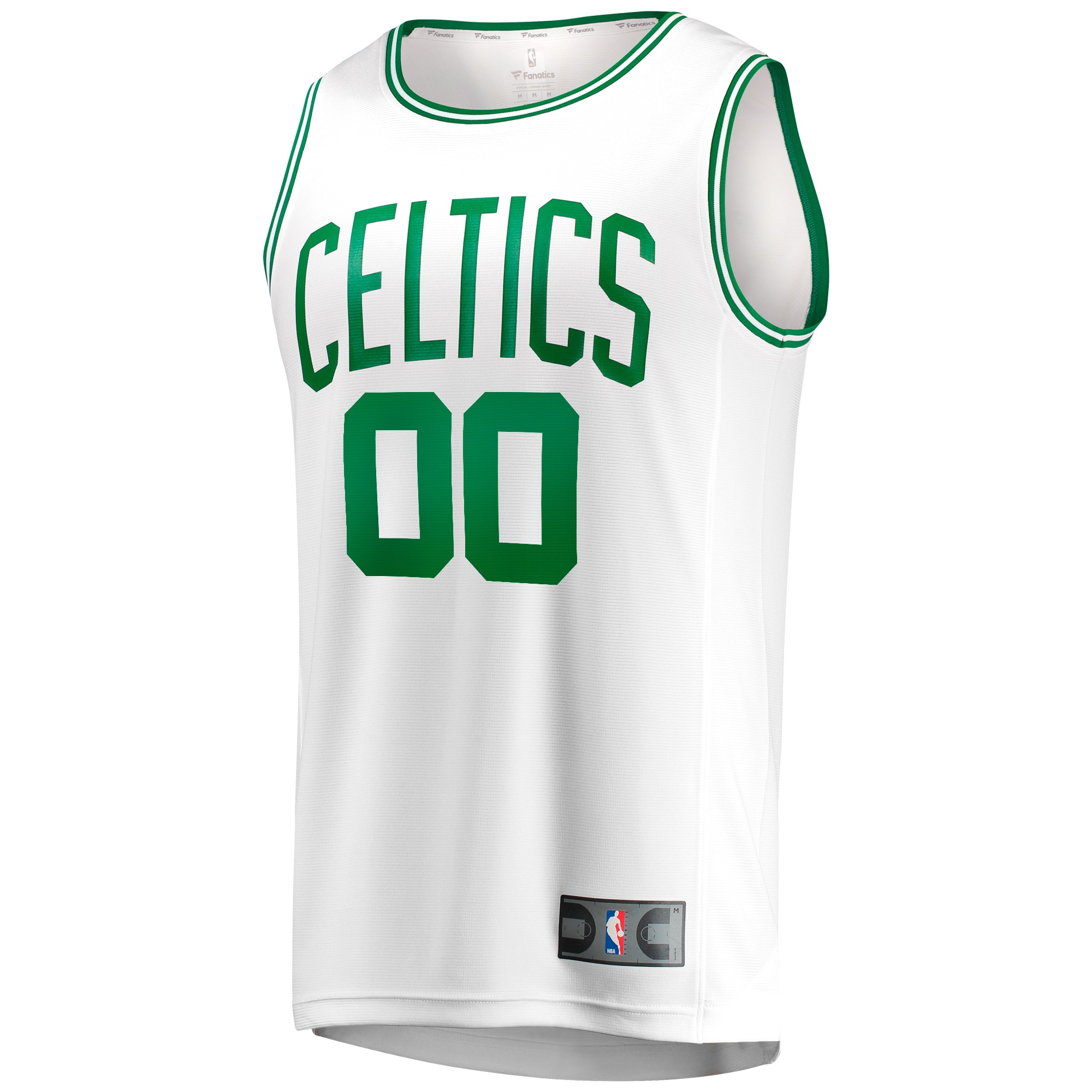 Alternative view of Boston Celtics Fanatics Youth Fast Break Replica Custom Jersey - Association Edition - White
