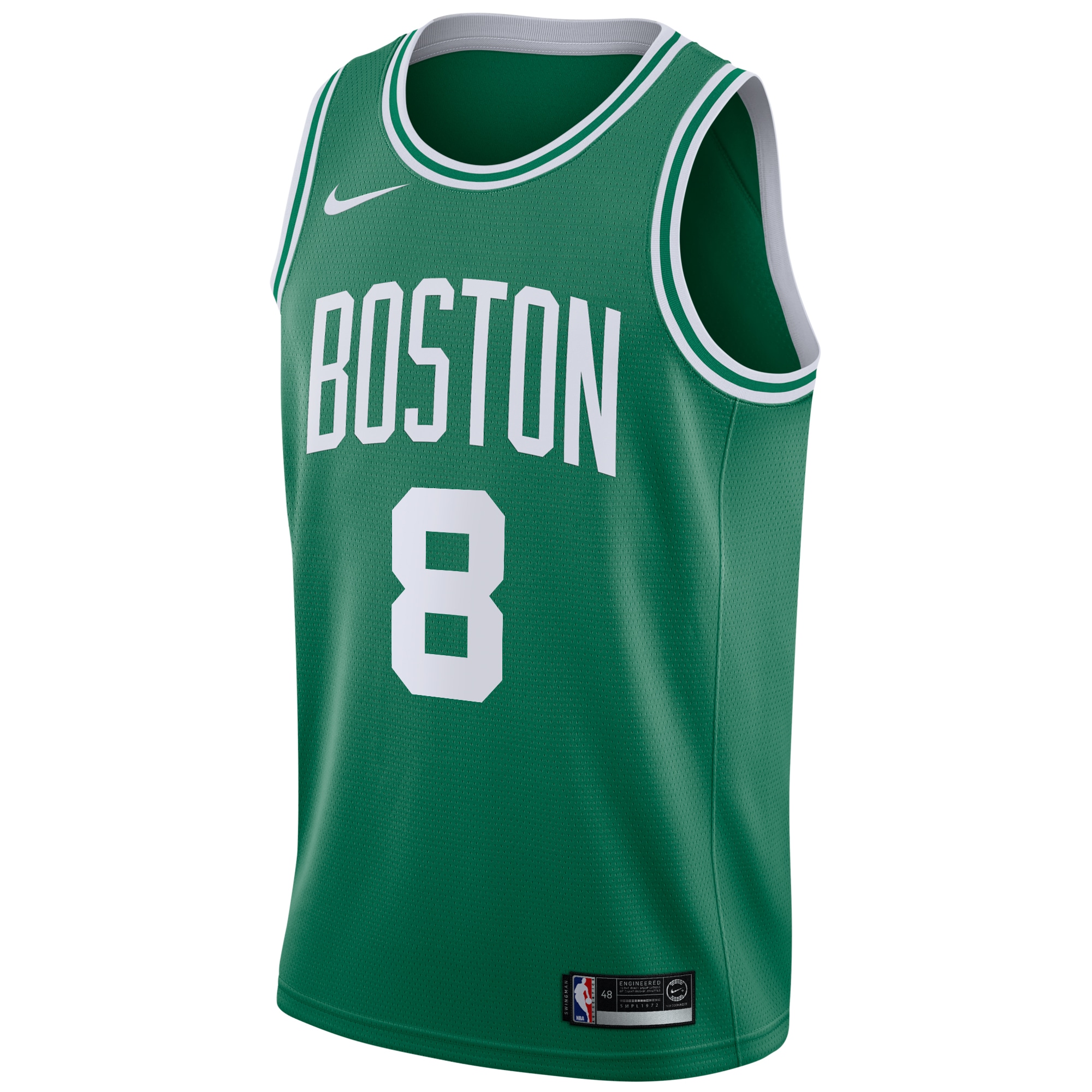 Alternative view of Boston Celtics Icon Edition NBA Finals Patch 2024 Swingman Jersey - Kelly Green - Kristaps Porzingis - Youth - JS271