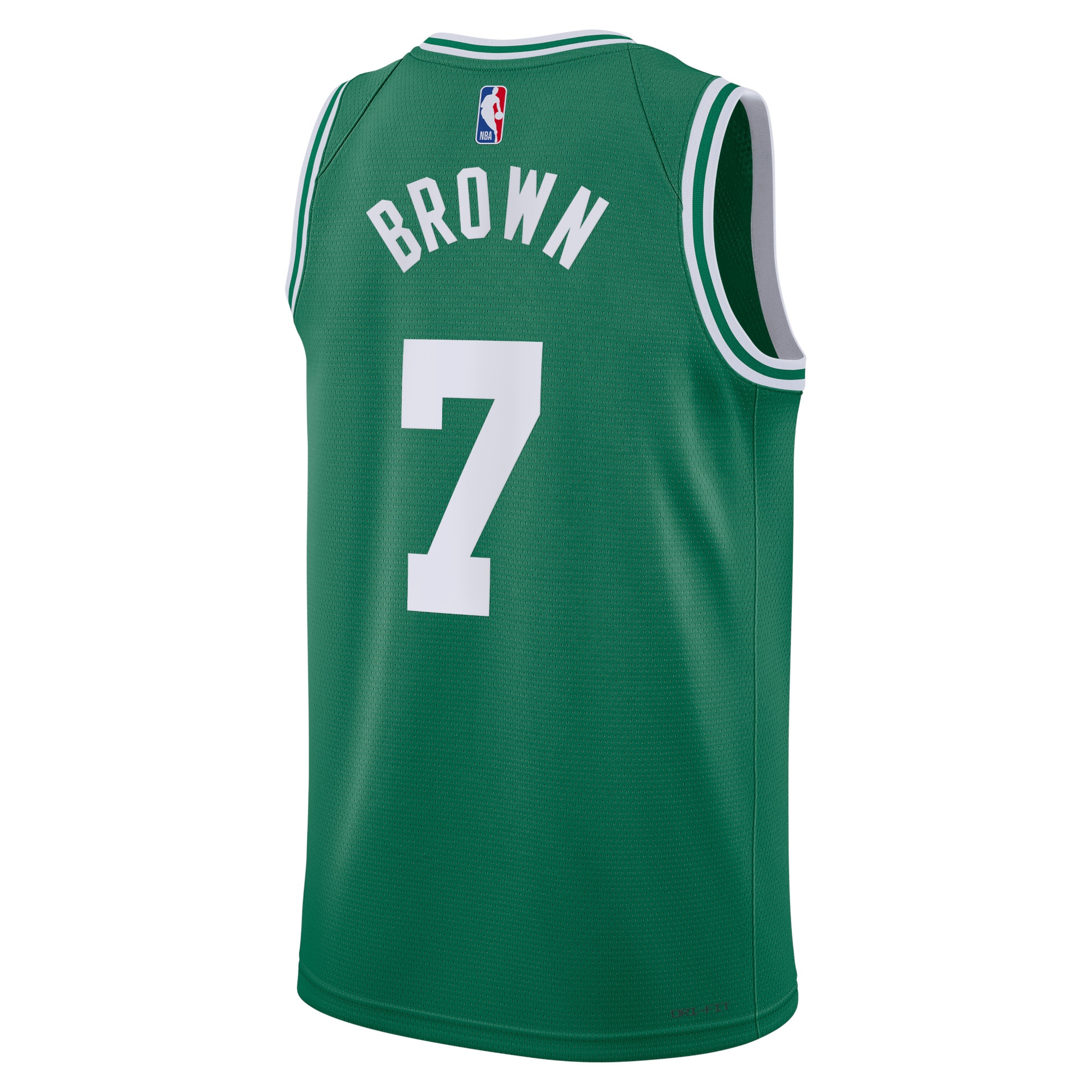 Alternative view of Boston Celtics Icon Edition Swingman Jersey - Kelly Green - Jaylen Brown - Unisex - JS157
