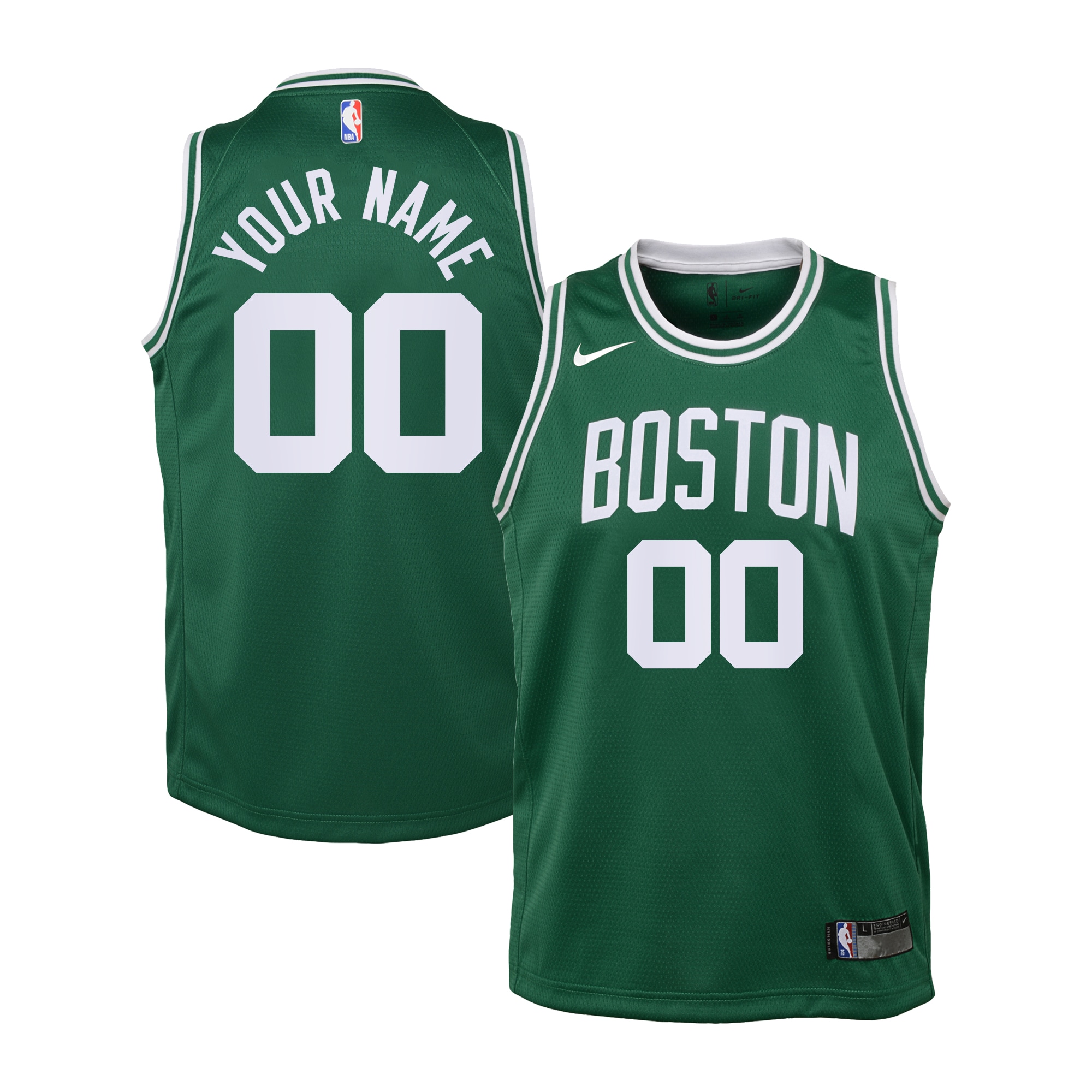 Boston Celtics Icon Jersey - Custom - Kids - JS130