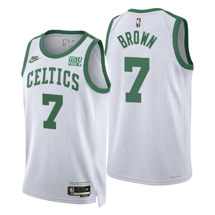 Boston Celtics Jaylen Brown Classic Edition Year Zero Jersey 75th Season