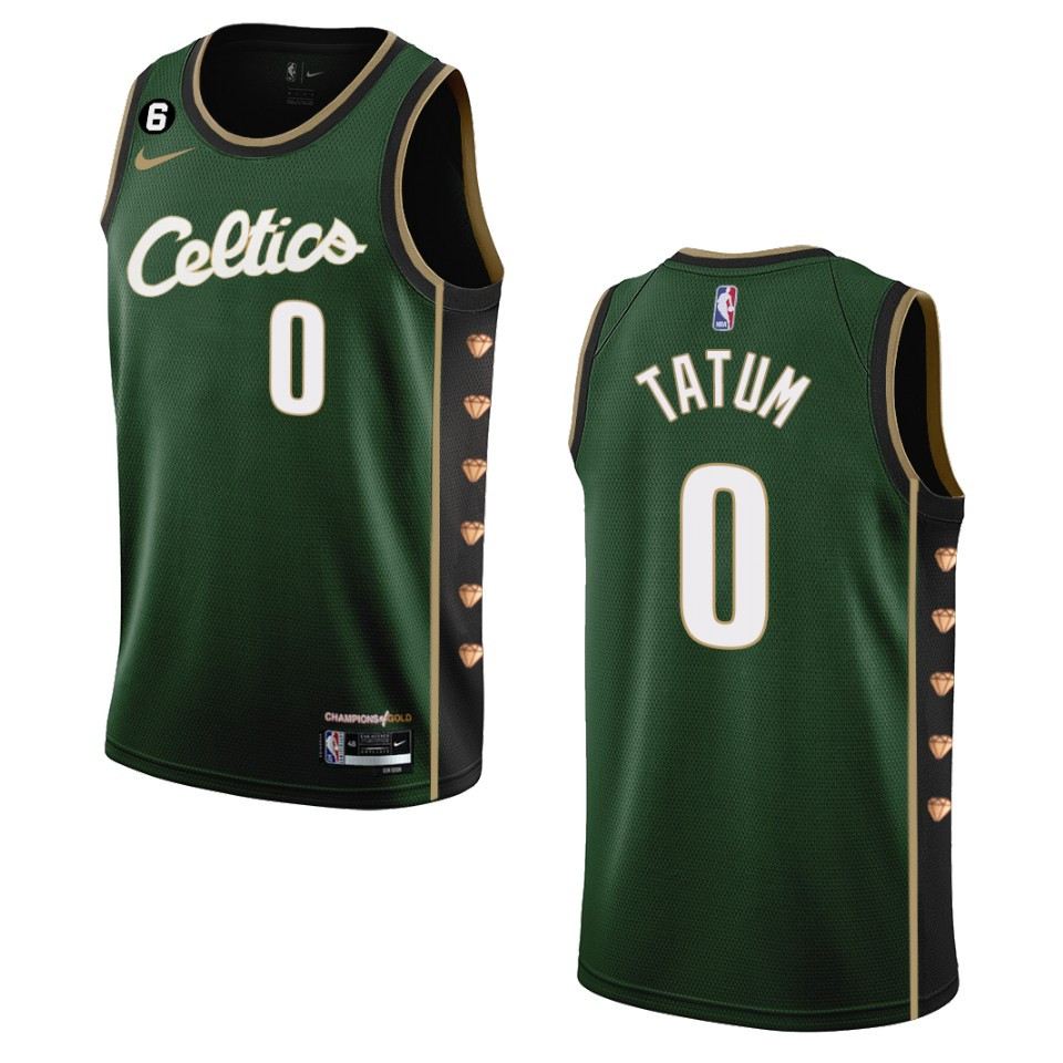 Boston Celtics Jayson Tatum 2022-23 City Edition Dark Green Swingman Jersey