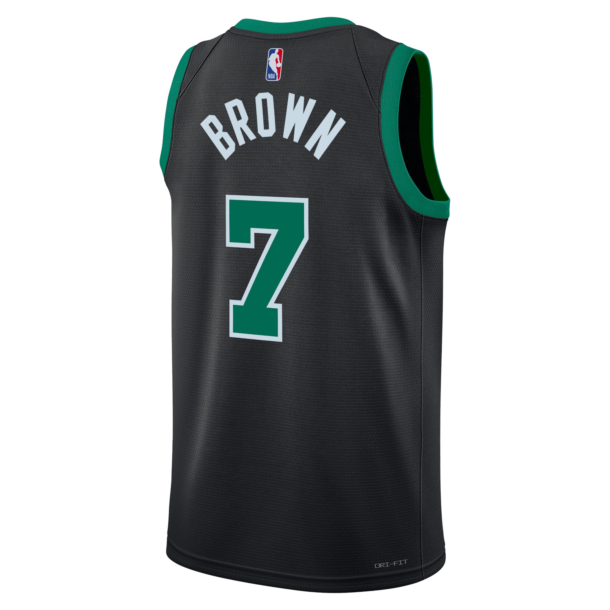 Alternative view of Boston Celtics Jordan Statement Edition Swingman Jersey - Green - Jaylen Brown - Unisex - JS881