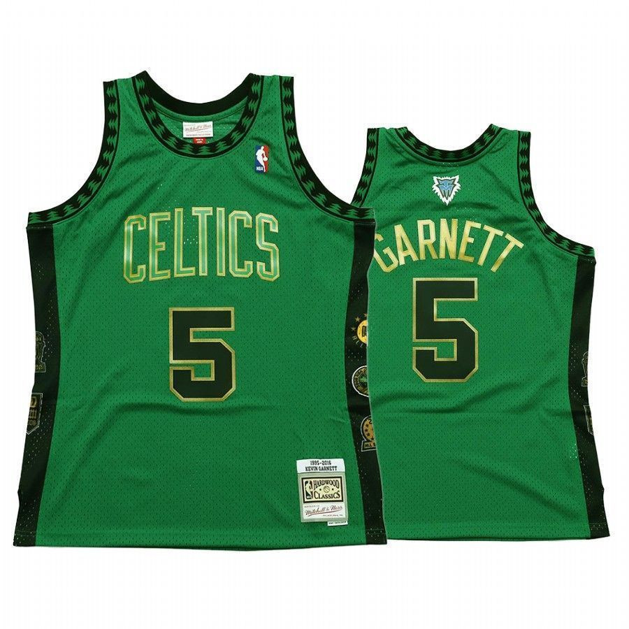 Boston Celtics Kevin Garnett 5 Green Hall Of Fame Jersey - JS852
