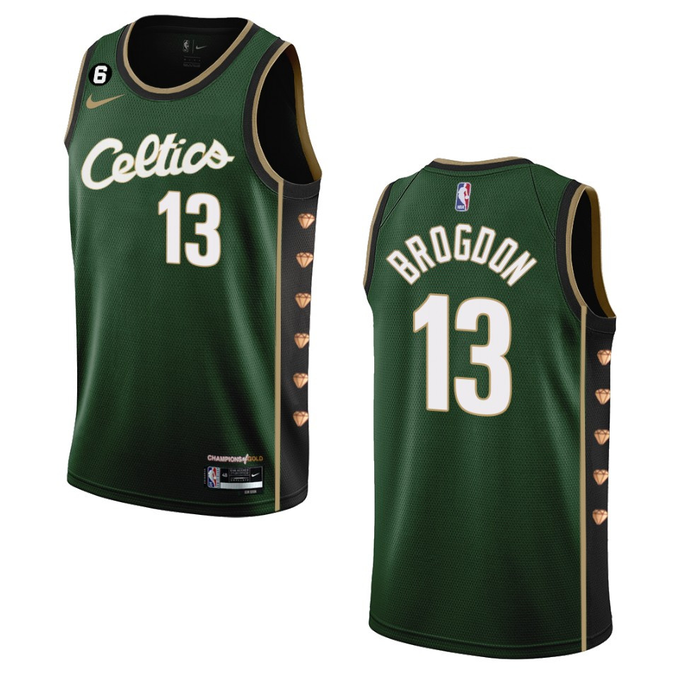 Boston Celtics Malcolm Brogdon 2022-23 City Edition Dark Green Swingman Jersey