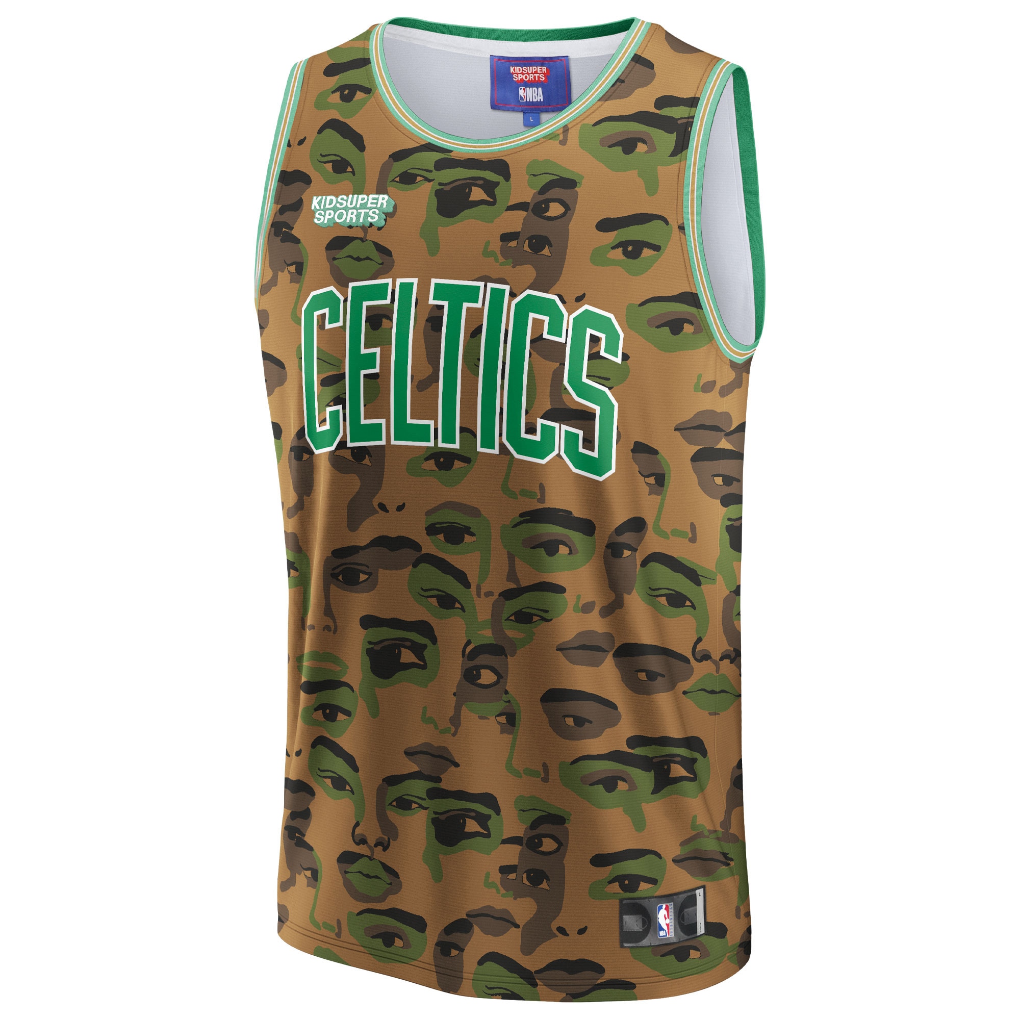 Alternative view of Boston Celtics Nba & Kidsuper Studios By Fanatics Unisex Hometown Jersey - Brown