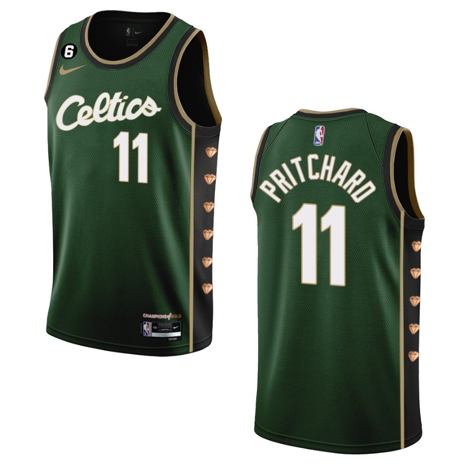 Boston Celtics Payton Pritchard 2022-23 City Edition Dark Green Swingman Jersey