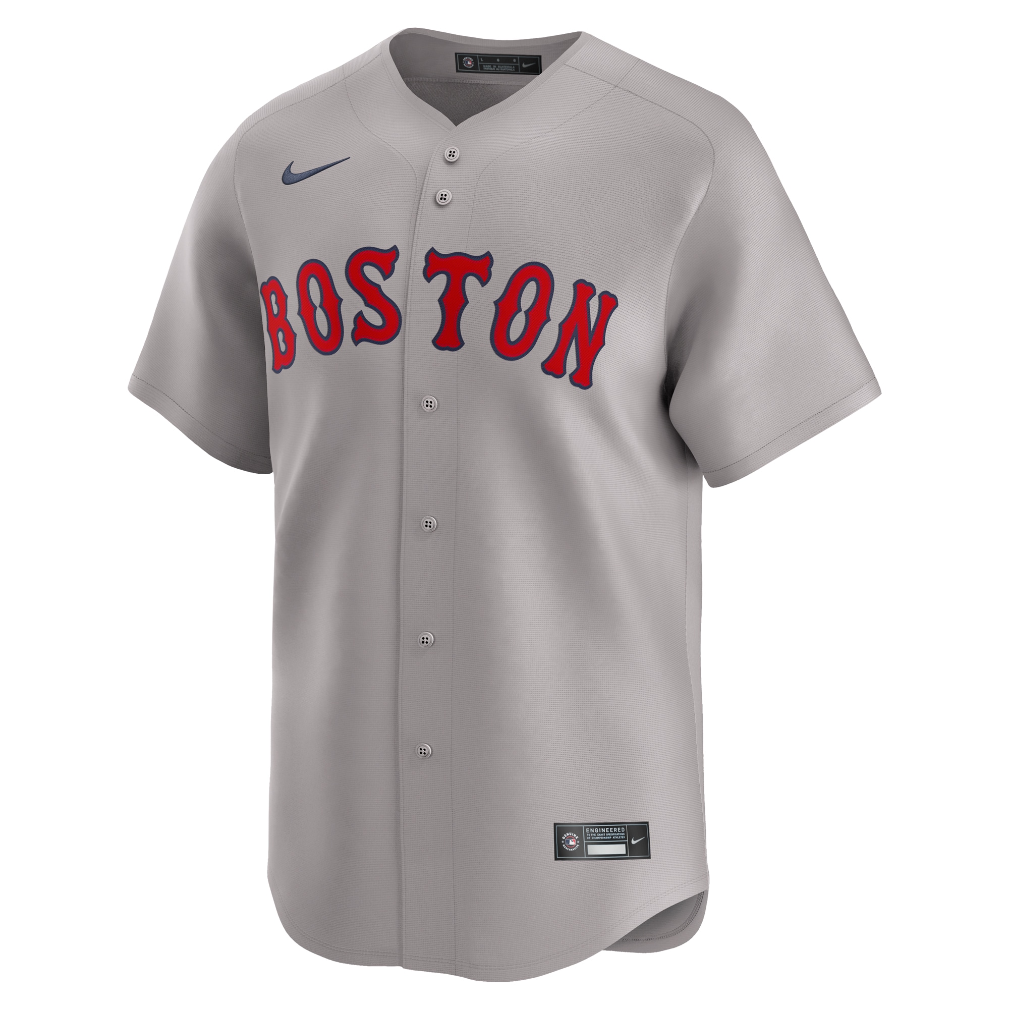 Alternative view of Boston Red Sox Away Limited Custom Jersey - Gray